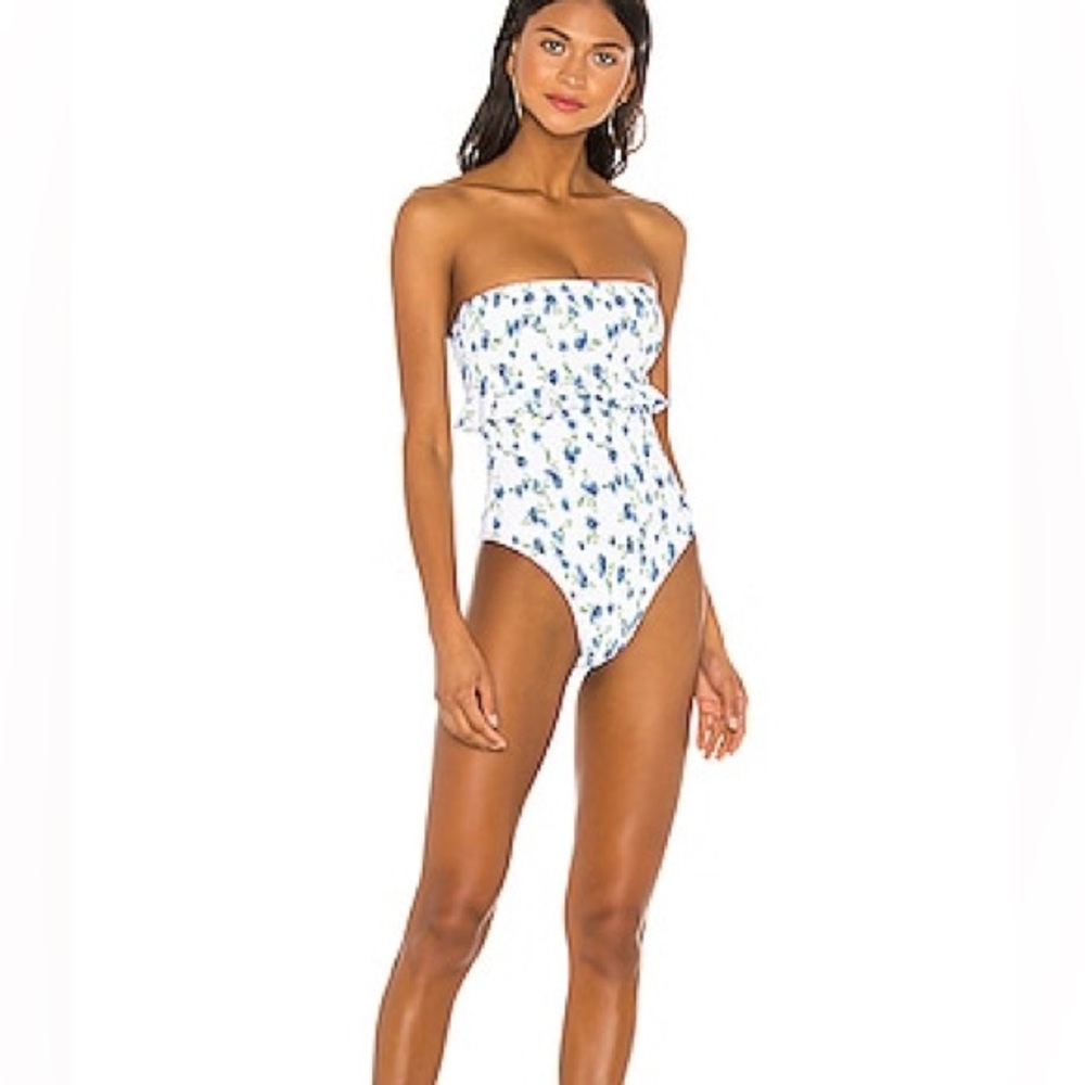 Poppy One Piece in Forget Me Not Floral